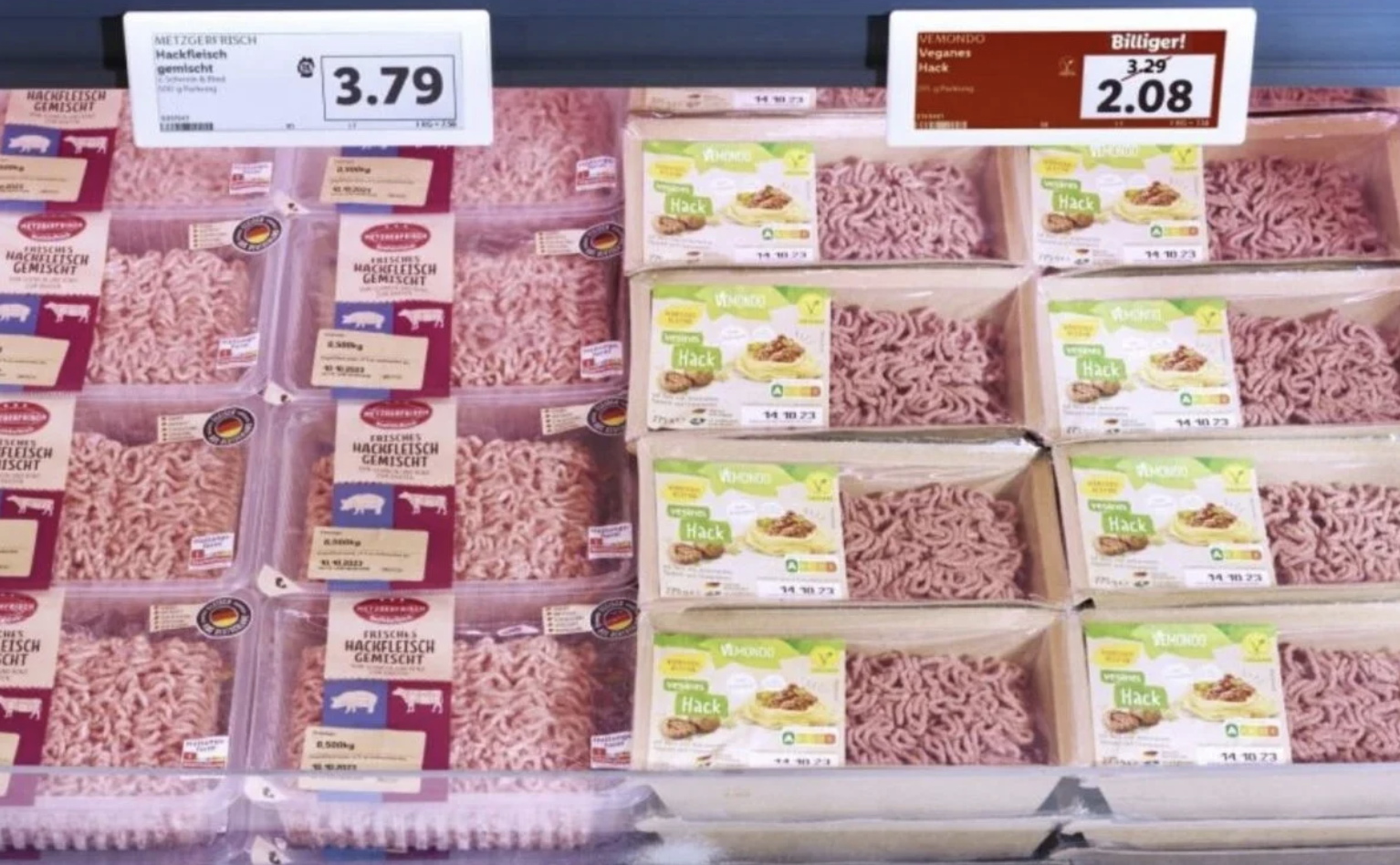 plant-based meat sold in the meat section